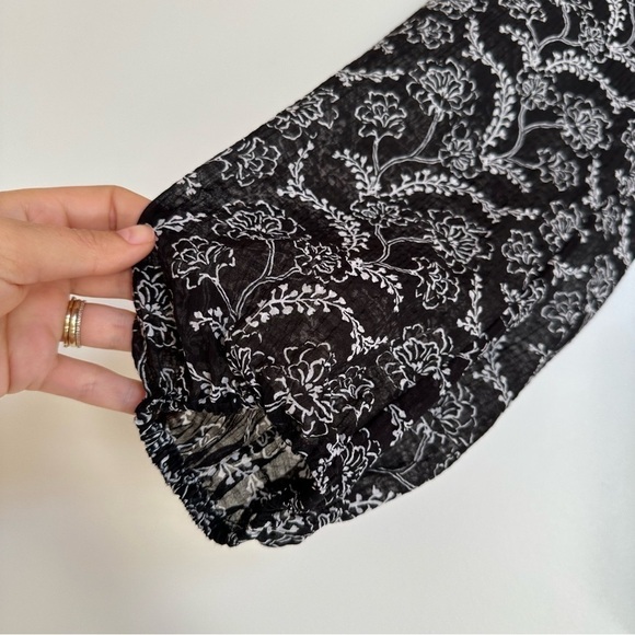 A.L.C. Cotton Silk Balloon Sleeve Blouse Size 2 - Picture 4 of 10